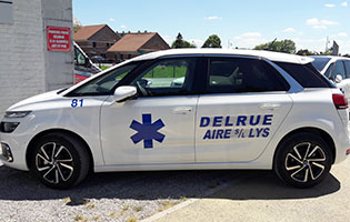 Flocage de la flotte des ambulances DELRUE